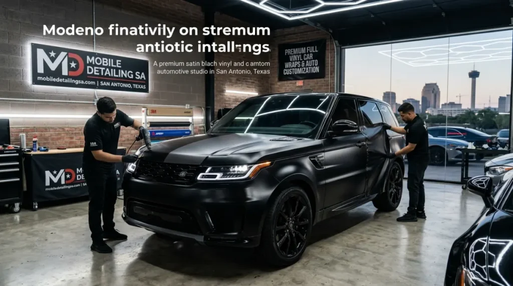car wraps san antonio black SUV full vinyl wrap